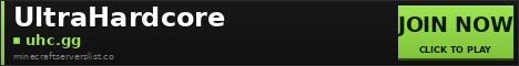 UltraHardcore Minecraft Server Banner