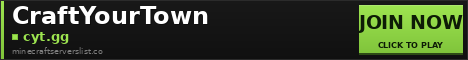 CraftYourTown Minecraft Server Banner