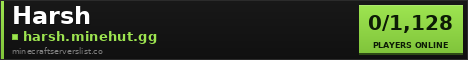 Harsh Minecraft Server Banner
