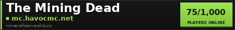 The Mining Dead Minecraft Server Banner