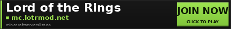 Lord of the Rings Minecraft Server Banner