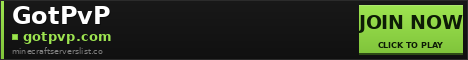 GotPvP Minecraft Server Banner