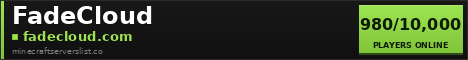 FadeCloud Minecraft Server Banner