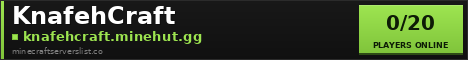 KnafehCraft Minecraft Server Banner