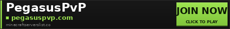 PegasusPvP Minecraft Server Banner
