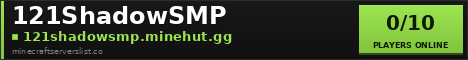 121ShadowSMP Minecraft Server Banner