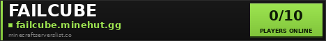 FAILCUBE Minecraft Server Banner