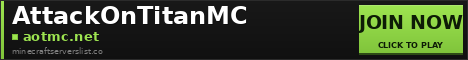 AttackOnTitanMC Minecraft Server Banner