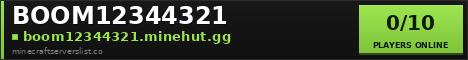 BOOM12344321 Minecraft Server Banner