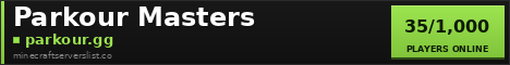 Parkour Masters Minecraft Server Banner