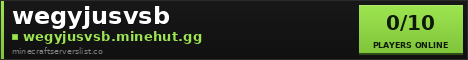 wegyjusvsb Minecraft Server Banner