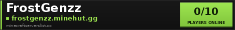FrostGenzz Minecraft Server Banner