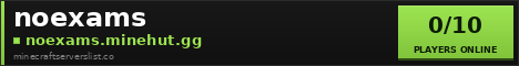 noexams Minecraft Server Banner