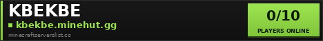 KBEKBE Minecraft Server Banner