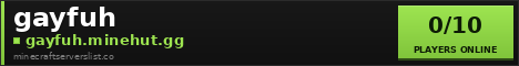 gayfuh Minecraft Server Banner
