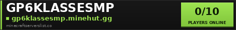 GP6KLASSESMP Minecraft Server Banner