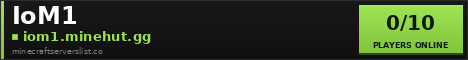 IoM1 Minecraft Server Banner