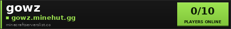 gowz Minecraft Server Banner