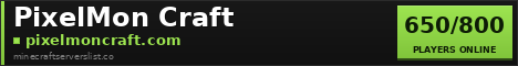 PixelMon Craft Minecraft Server Banner