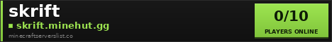 skrift Minecraft Server Banner