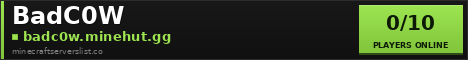BadC0W Minecraft Server Banner