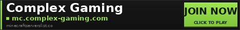 Complex Gaming Minecraft Server Banner