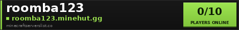 roomba123 Minecraft Server Banner