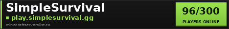 SimpleSurvival Minecraft Server Banner