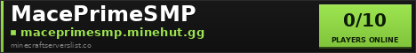 MacePrimeSMP Minecraft Server Banner