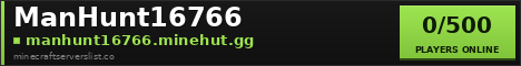 ManHunt16766 Minecraft Server Banner