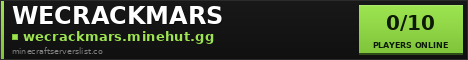WECRACKMARS Minecraft Server Banner