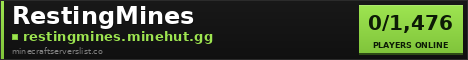 RestingMines Minecraft Server Banner