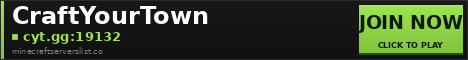 CraftYourTown Minecraft Server Banner