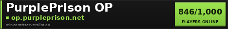 PurplePrison OP Minecraft Server Banner