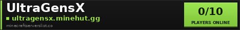 UltraGensX Minecraft Server Banner
