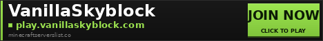 VanillaSkyblock Minecraft Server Banner