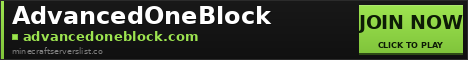 AdvancedOneBlock Minecraft Server Banner