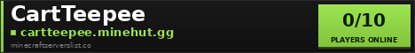 CartTeepee Minecraft Server Banner