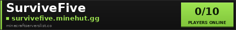 SurviveFive Minecraft Server Banner