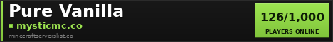 Pure Vanilla Minecraft Server Banner
