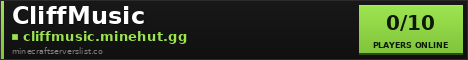 CliffMusic Minecraft Server Banner