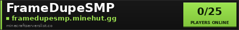 FrameDupeSMP Minecraft Server Banner