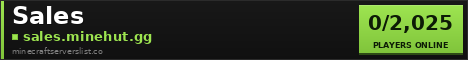 Sales Minecraft Server Banner