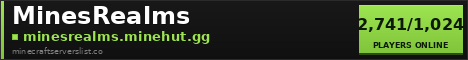 MinesRealms Minecraft Server Banner