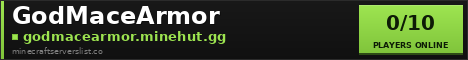 GodMaceArmor Minecraft Server Banner