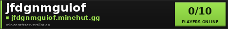 jfdgnmguiof Minecraft Server Banner