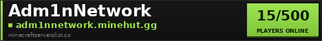 Adm1nNetwork Minecraft Server Banner