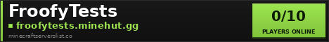 FroofyTests Minecraft Server Banner