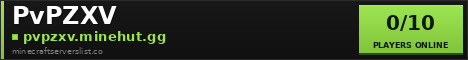 PvPZXV Minecraft Server Banner