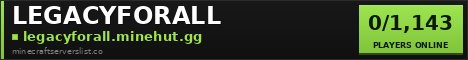 LEGACYFORALL Minecraft Server Banner